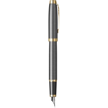 Перьевая ручка Parker IM Premium, Grey Core GT (Перо M)