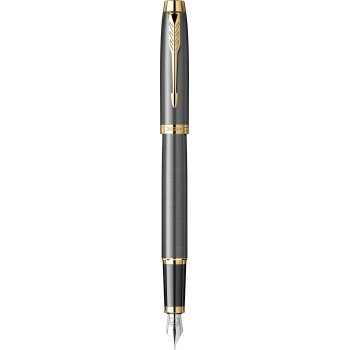 Перьевая ручка Parker IM Premium, Grey Core GT (Перо M)